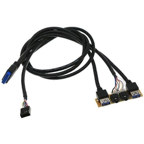 Panneau avant, port audio haute définition, carte d'E/S + câble vidéo interne