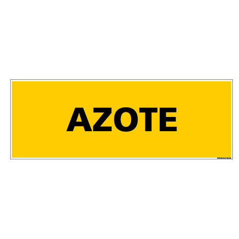 Panneau Azote (C0113) - Adhésif - 210 x 75 mm