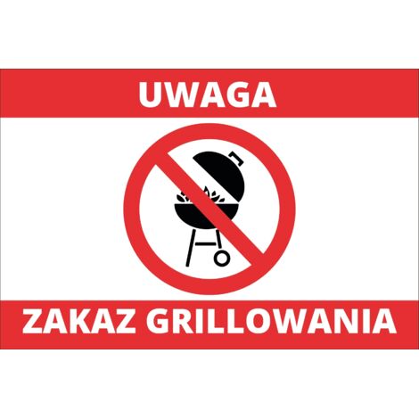 Panneau « Barbecue interdit » 20 x 30 cm PVC T002