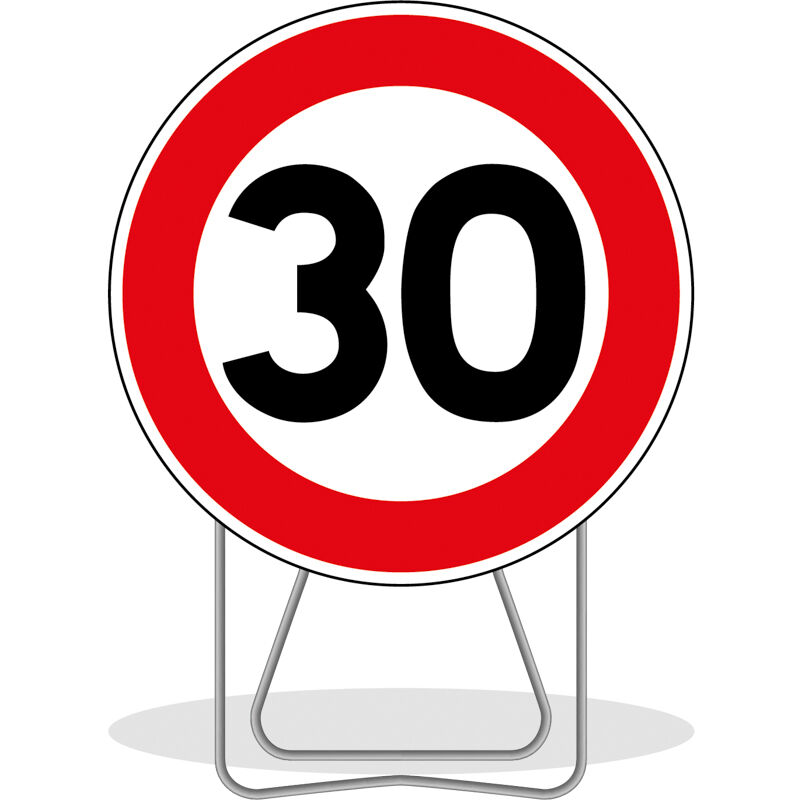 PANNEAU DE SIGNALISATION BK14 LIMITATION 30KMH 850mm T1 NADIA SIGNALISATION N002BK1430850CLT1PS