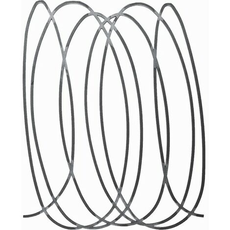 Panneau boucles larges - Hauteur 975mm Largeur 750mm en carré de 12mm - Fer forgé - À souder - DECO FER FORGE