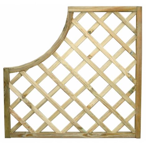 Panneau grillagé en bois de pin imprégné 90x90 cm – Cloison esthétique pour jardin – Résistant aux intempéries et à la déformation – I Giardini Del Re