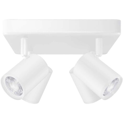 Panneau carré spot orientable IMAGEO 4x, éclairage LED blanc