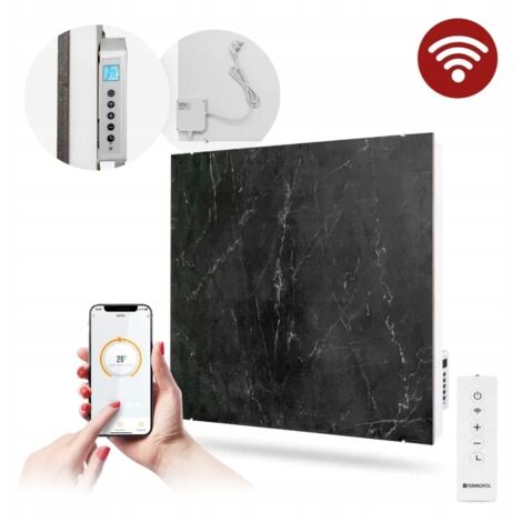 Panneau chauffant en céramique 500W AVEC WIFI MARBRE NOIR