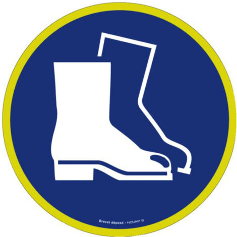Panneau Chaussures de sécurité obligatoire - haute visibilité - Ø 300mm - 4090047