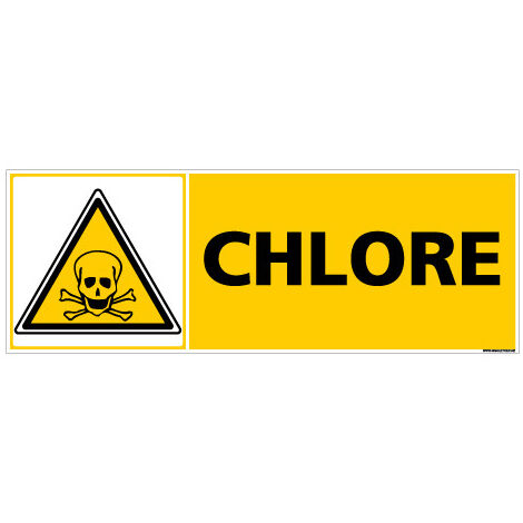 Panneau CHLORE (C0329) - Adhésif - 210 x 75 mm