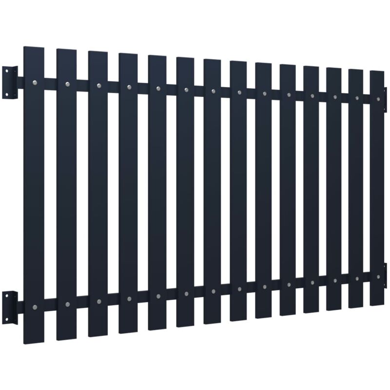 Vidaxl - Panneau clôture Anthracite 170,5x100 cm Acier enduit de poudre
