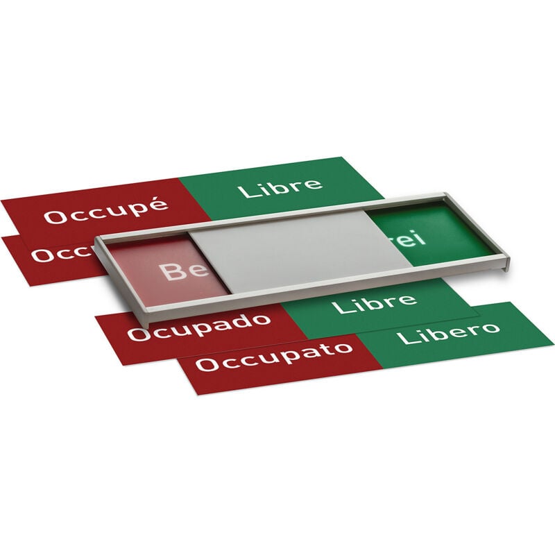 Moedel - frankel kaiserkraft Pancarte libre/occupé multilingue h x l