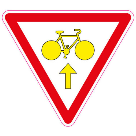 PANNEAU CYCLISTE CEDEZ LE PASSAGE (M12b)