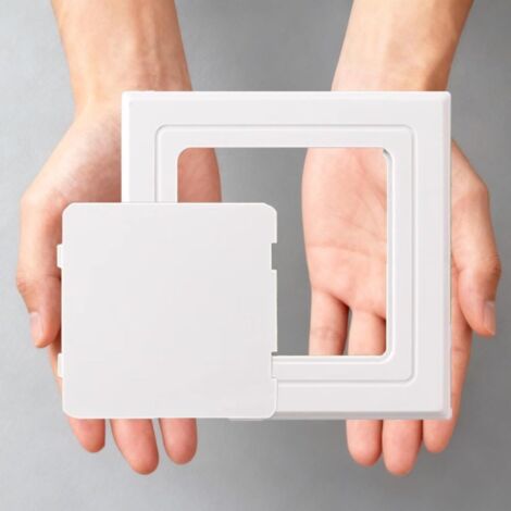Panneau d'accès autocollant 250x250mm – Blanc – Pour mur et plafond – Autoadhésif sans outil – Idéal pour inspection plomberie, câblage, gaines
