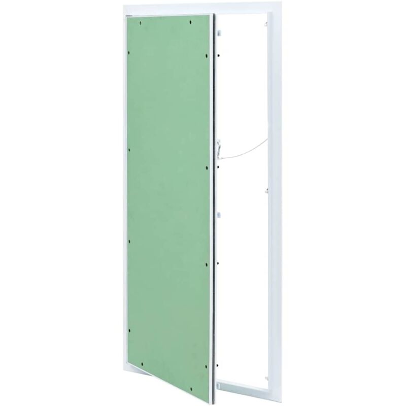 Panneau d'accès avec un cadre en alu et une plaque de plâtre 400x800 mm Vidaxl
