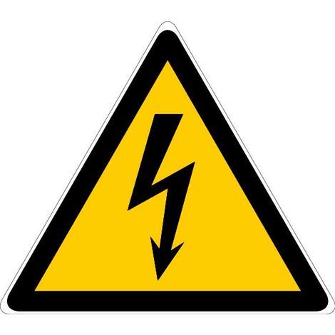 Triangle avertissement danger393 100 mm danger electrique
