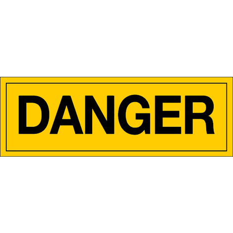 Panneau Danger - Rigide 330x120mm - 4140650