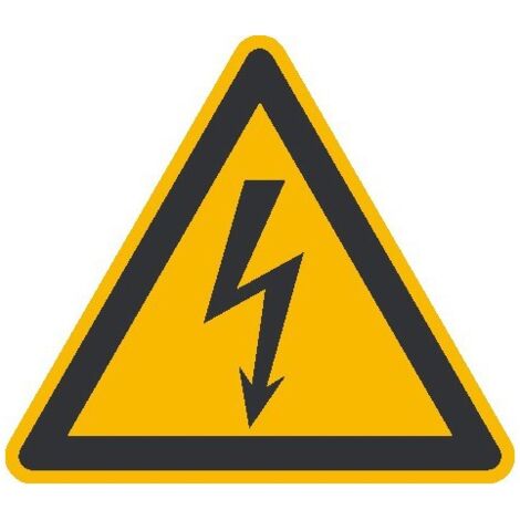 Panneau d'avertissement 200 mm Avertissement des risques électriques - autocollants