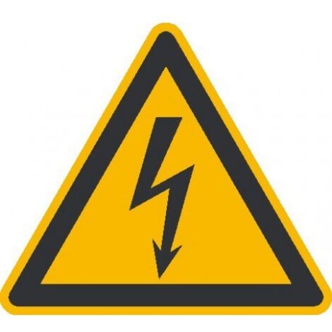 Panneau d'avertissement Avertissement des risques électriques - 100mm - autocollants - 500 unités