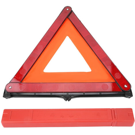 Panneau d'avertissement de panneau d'avertissement de panneau d'avertissement de panneau d'avertissement de panneau d'avertissement de triangle réfléchissant de voiture pliable.