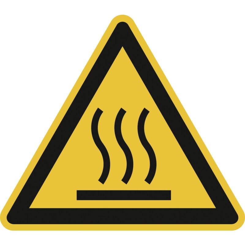 Etiquette d'avertissement Surface brûlante Film autocollant 25 mm iso 7010 44 pc(s) X936241