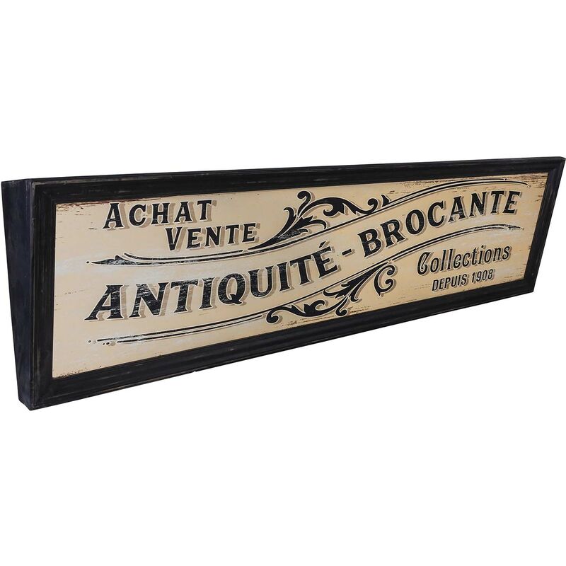 Panneau décoratif en bois Commerce 150 x 40 cm Antiquité - Brocante