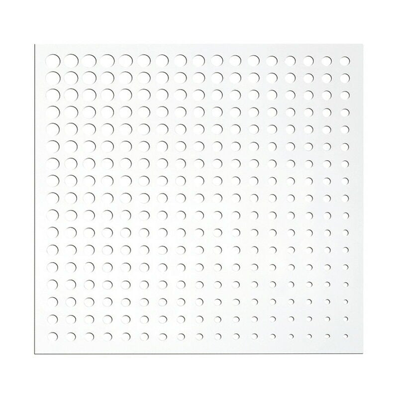 Panneau décoratif Moon blanc - 1 m carré en résine polypropylène - fixé au mur - Nortene