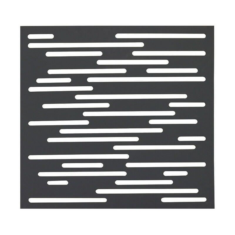 Panneau décoratif Nautic anthracite - 1 m carré en résine polypropylène - fixé au mur - Nortene