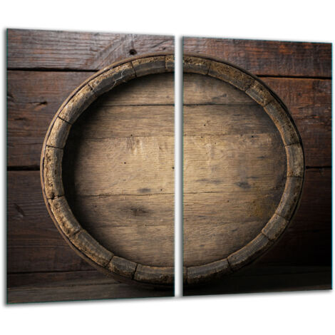 Panneau  dcouper en verre 2x 30x52 bois