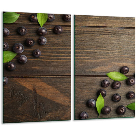 Panneau  dcouper en verre 2x 30x52 bois
