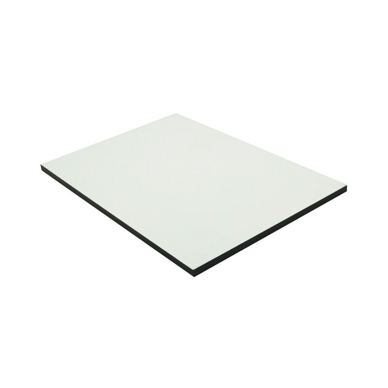 Panneau de bardage stratifié HPL compact - Coloris - Crème, Epaisseur - 6 mm, Largeur - 130 cm, Longueur - 61 cm