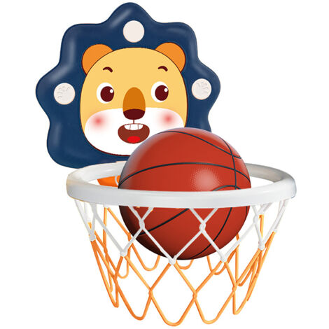 Panneau de basket ajustable pour enfants 709H, filet bleu, parfait pour jeux intérieurs et maternelle.