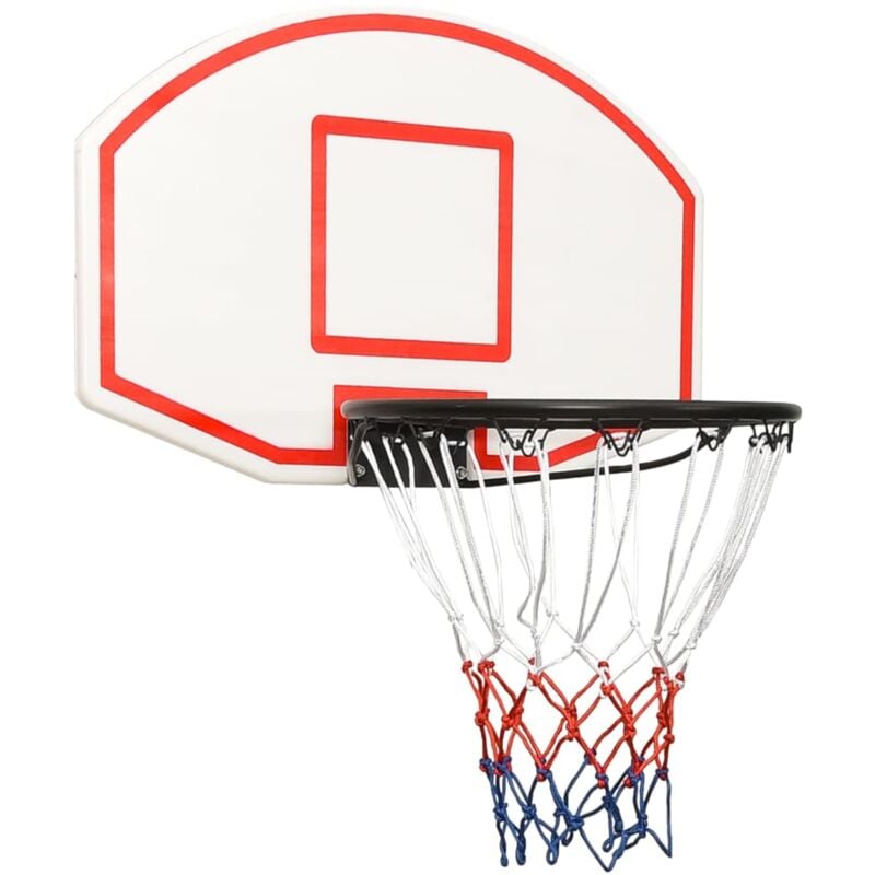 Torana - Panneau de basket-ball Blanc 71x45x2 cm Polyéthylène