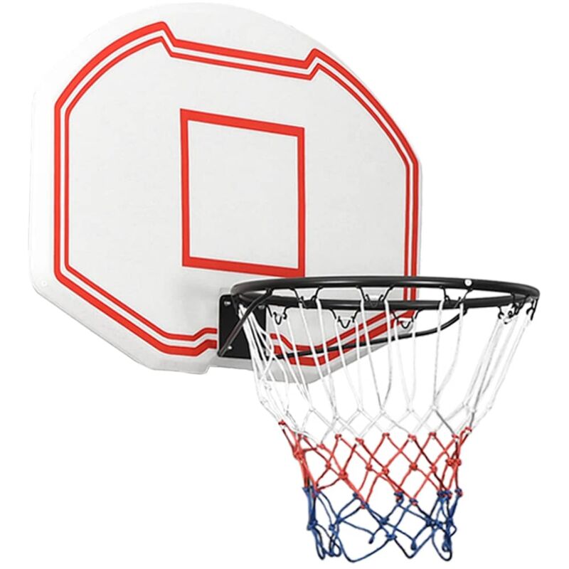 vidaXL Basketballkorb Weiß 90x60x2 cm Polyethylen