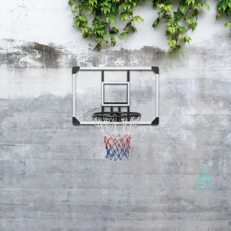 Panneau de basket-ball Transparent 90x60x2,5 cm Polycarbonate