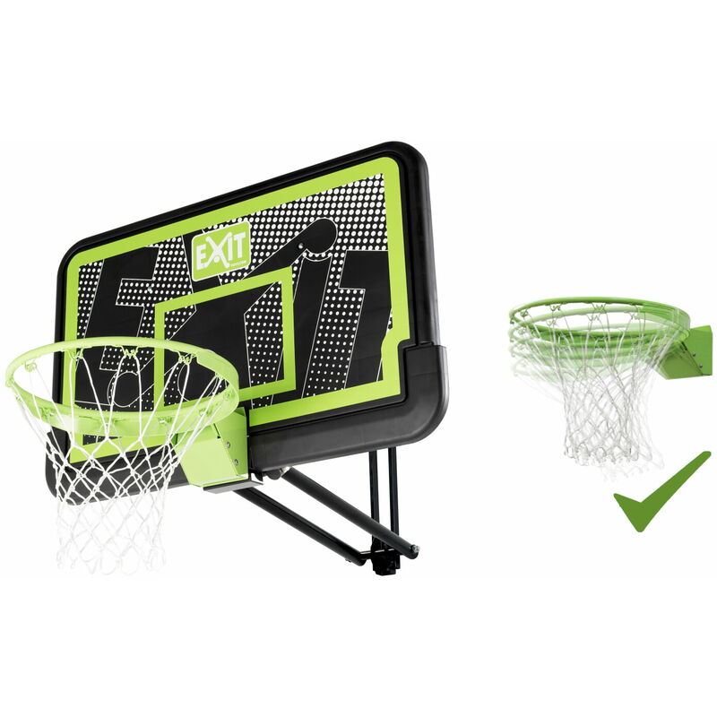 Exit Toys - Panneau de basket exit Galaxy pour fixation murale avec cercle dunk - black edition