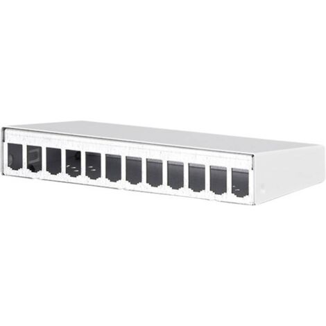 Panneau de brassage 12 ports Metz Connect 130861-1202-E non équipé 1 UH R42478