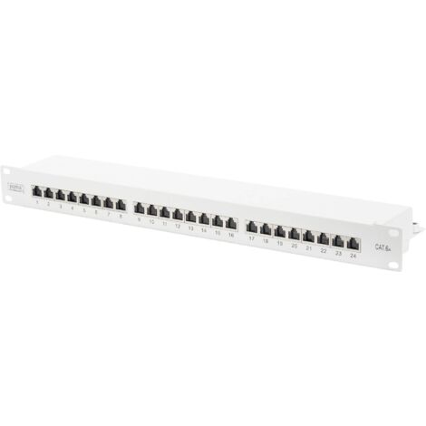 Panneau de brassage 24 ports Digitus DN-91624S-EA CAT 6a 1 UH R42434