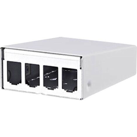 Panneau de brassage 4 ports Metz Connect 130861-0402-E non équipé 1 UH R07061