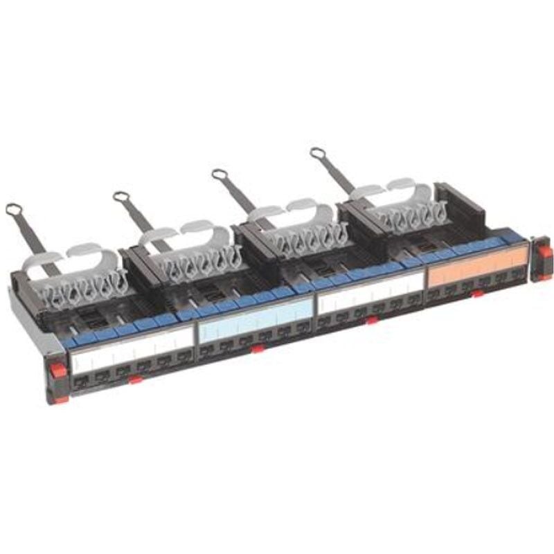 Bticino - Panneau de brassage avec 24 connecteurs RJ45 CAT6 utp C9024C6U