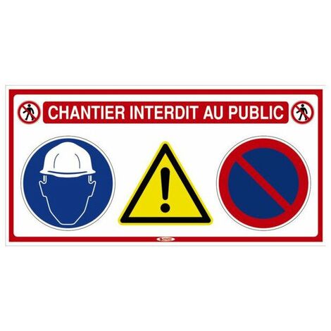 Panneau signalétique 10 en 1 800x400mm - TALIAPLAST - 620016 - Blanc