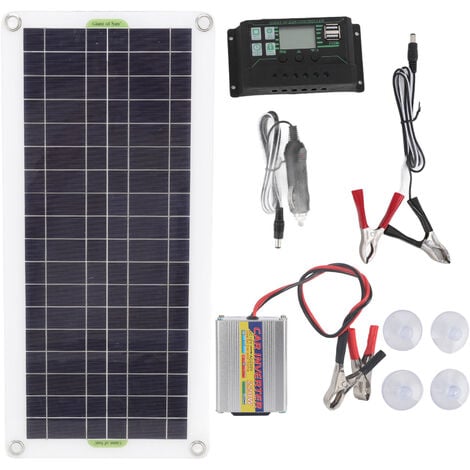 Chargeur solaire pour batterie de voiture, voiture, camping-car, 12 Volt,  10 Watt - PEARL