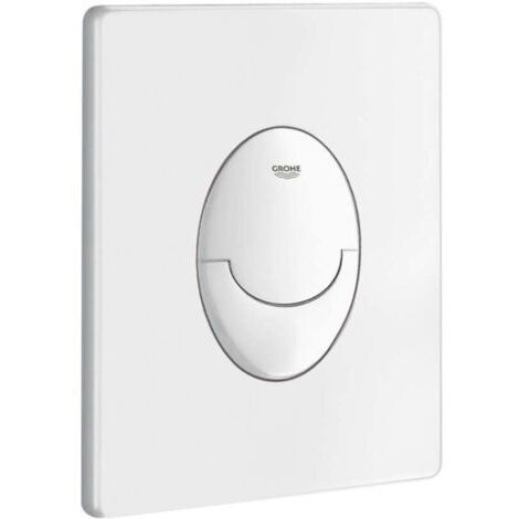 Panneau de chasse d'eau GROHE 38964SH0 blanc alpin, panneau de chasse d'eau élégant