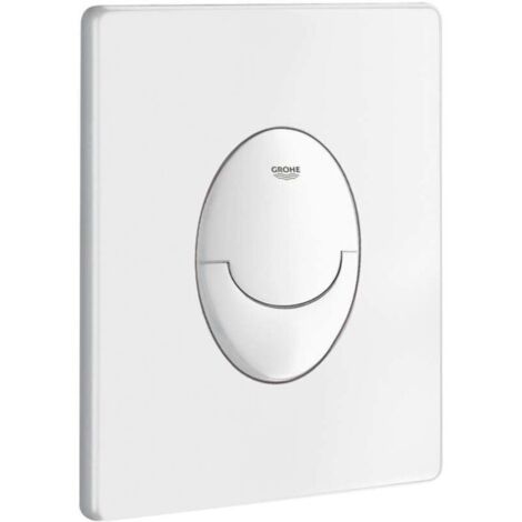 Panneau de chasse d'eau GROHE 38964SH0 blanc alpin, panneau de chasse d'eau élégant