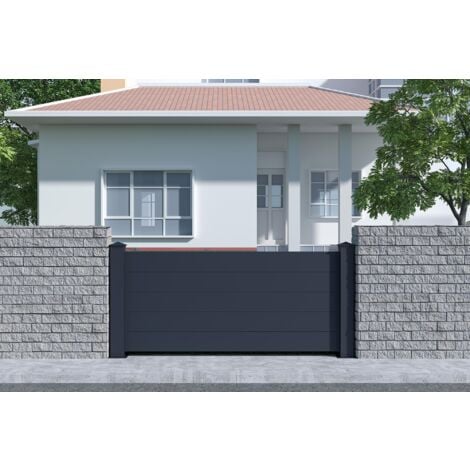 Panneau de clôture 1,9m NIESEN H.90cm aluminium gris