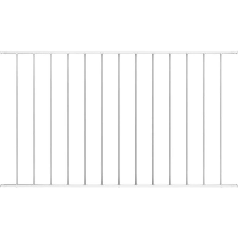 Vidaxl - Panneau de clôture Acier enduit de poudre 1,7x1,25 m Blanc