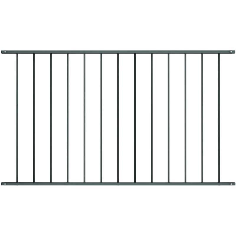 Vidaxl - Panneau de clôture Acier enduit de poudre 1,7x1,25 m Anthracite