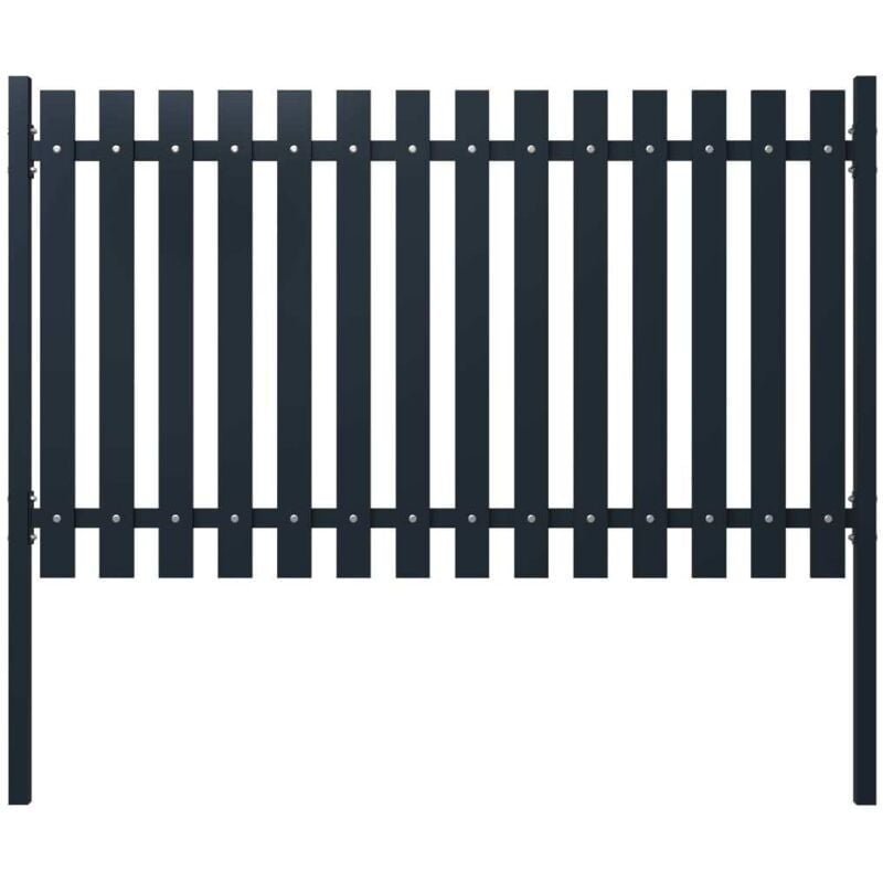 Vidaxl - Panneau clôture Anthracite 174,5x100 cm Acier enduit de poudre