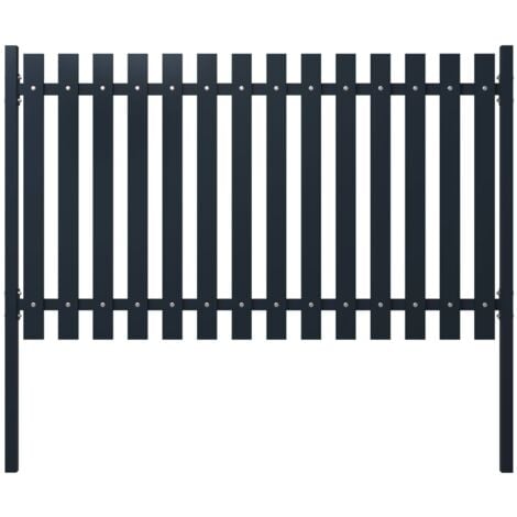 Panneau de clôture Anthracite 174,5x75cm Acier enduit de poudre vidaXL