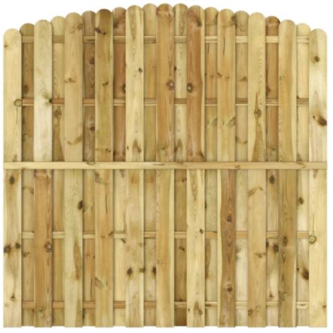 Panneau de clôture Bois de pin imprégné 180x(165-180) cm