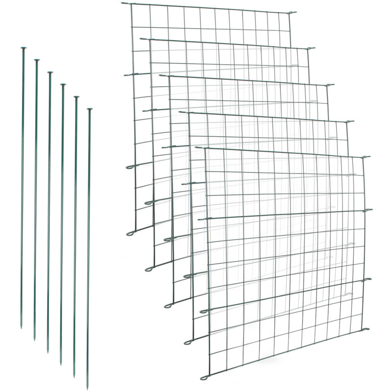 Panneau de clôture Grillage d'étang Ensemble de Clôture de jardin