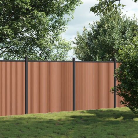 Panneau de clôture marron 353x186 WPC