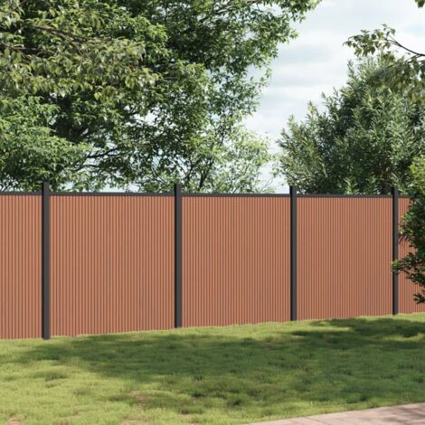 Panneau de clôture marron 526x186 WPC