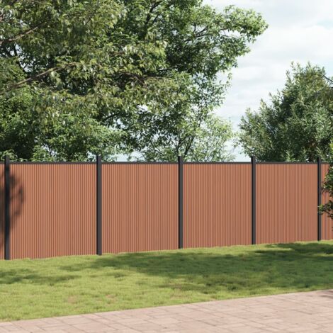 Panneau de clôture marron 699x186 WPC